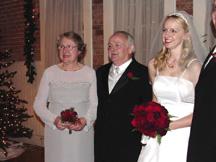 Stephanie with her parents